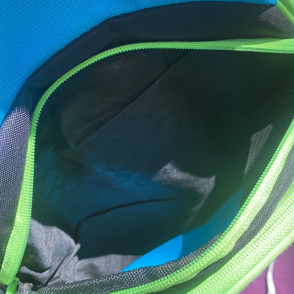 Puma Blue and Green Backpack GUC - Picture 8 of 9